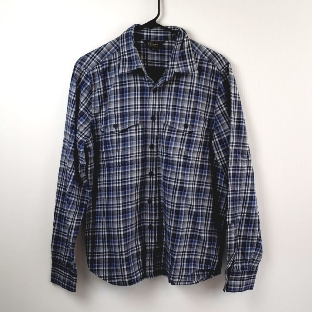 Authentic Brand Oxygen Men's Plaid Shirt size S - Picture 2 of 5